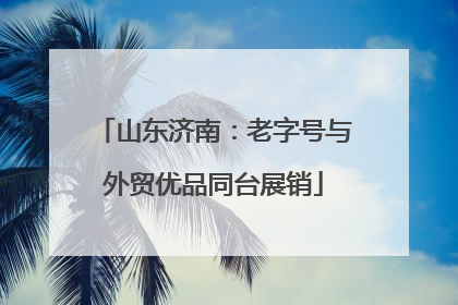 山东济南：老字号与外贸优品同台展销